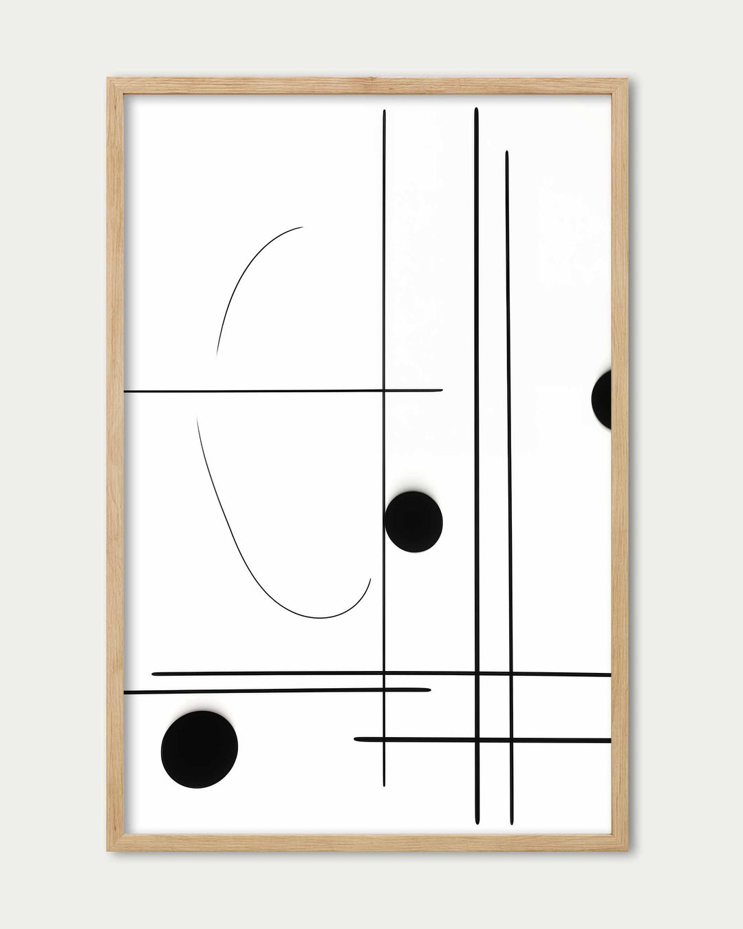 Straight Line Art Print