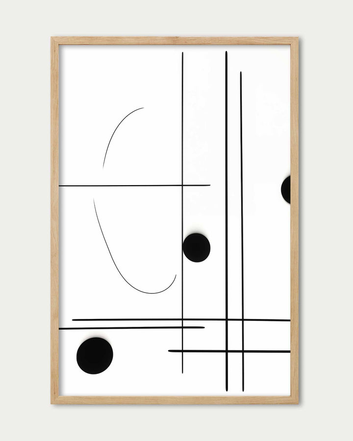 Straight Line Art Print