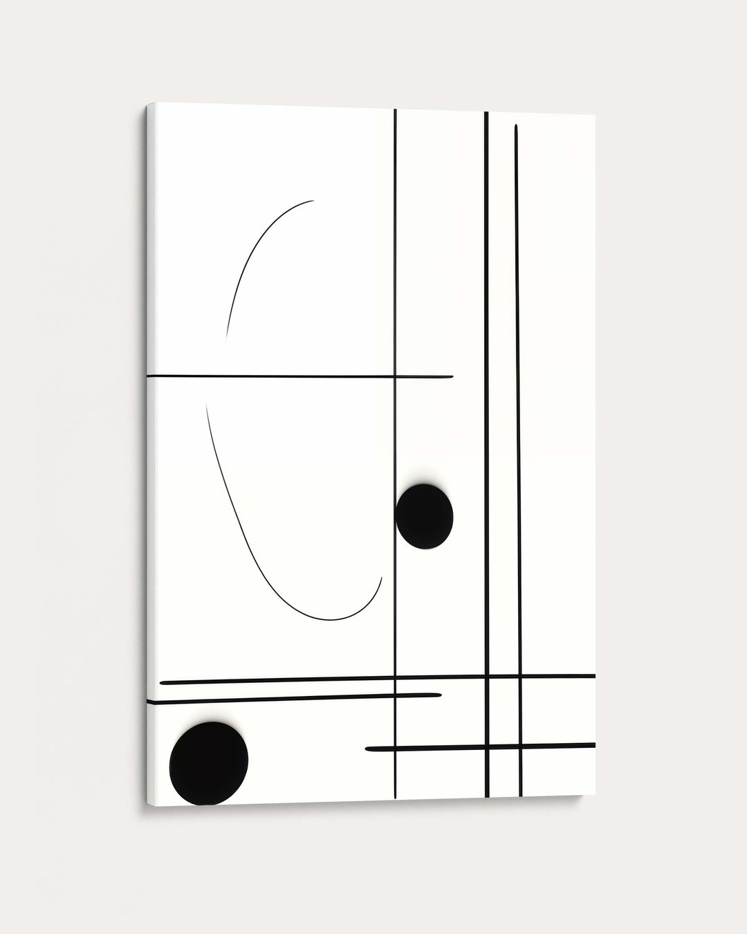 Straight Line Art Print