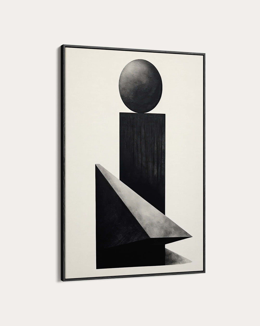 Mono Geometric Art Print