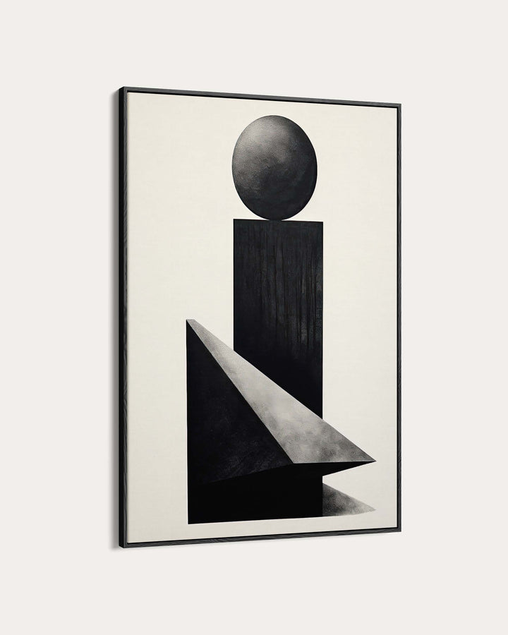 Mono Geometric Art Print