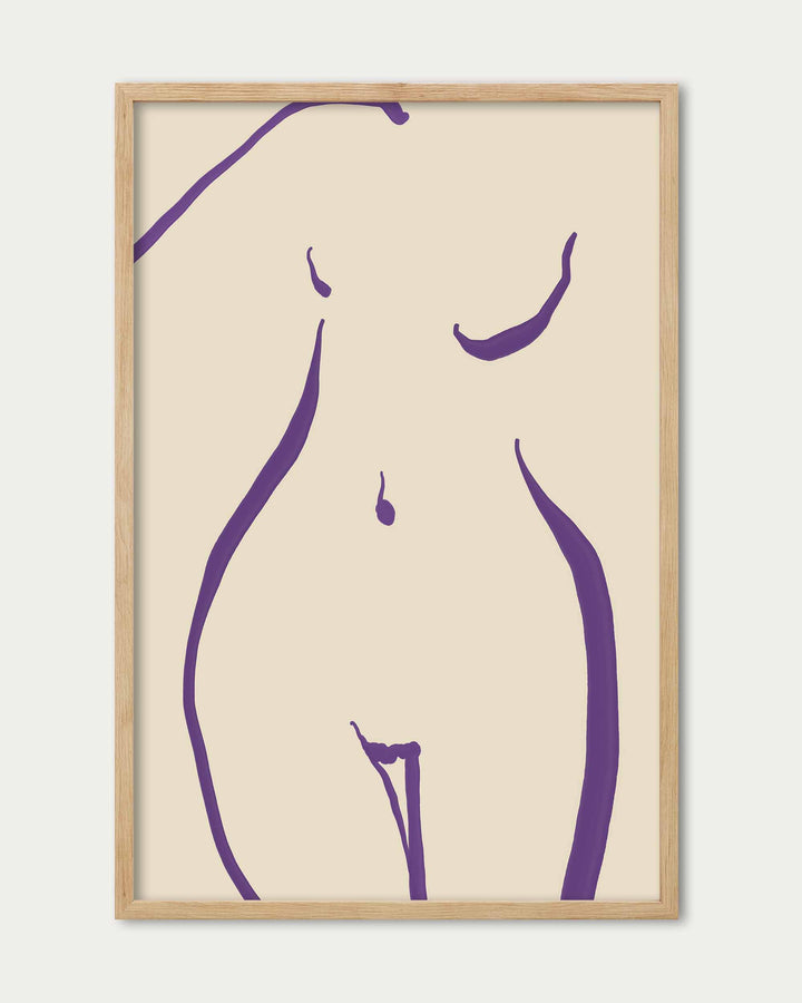 Nude Line Wall Art Print