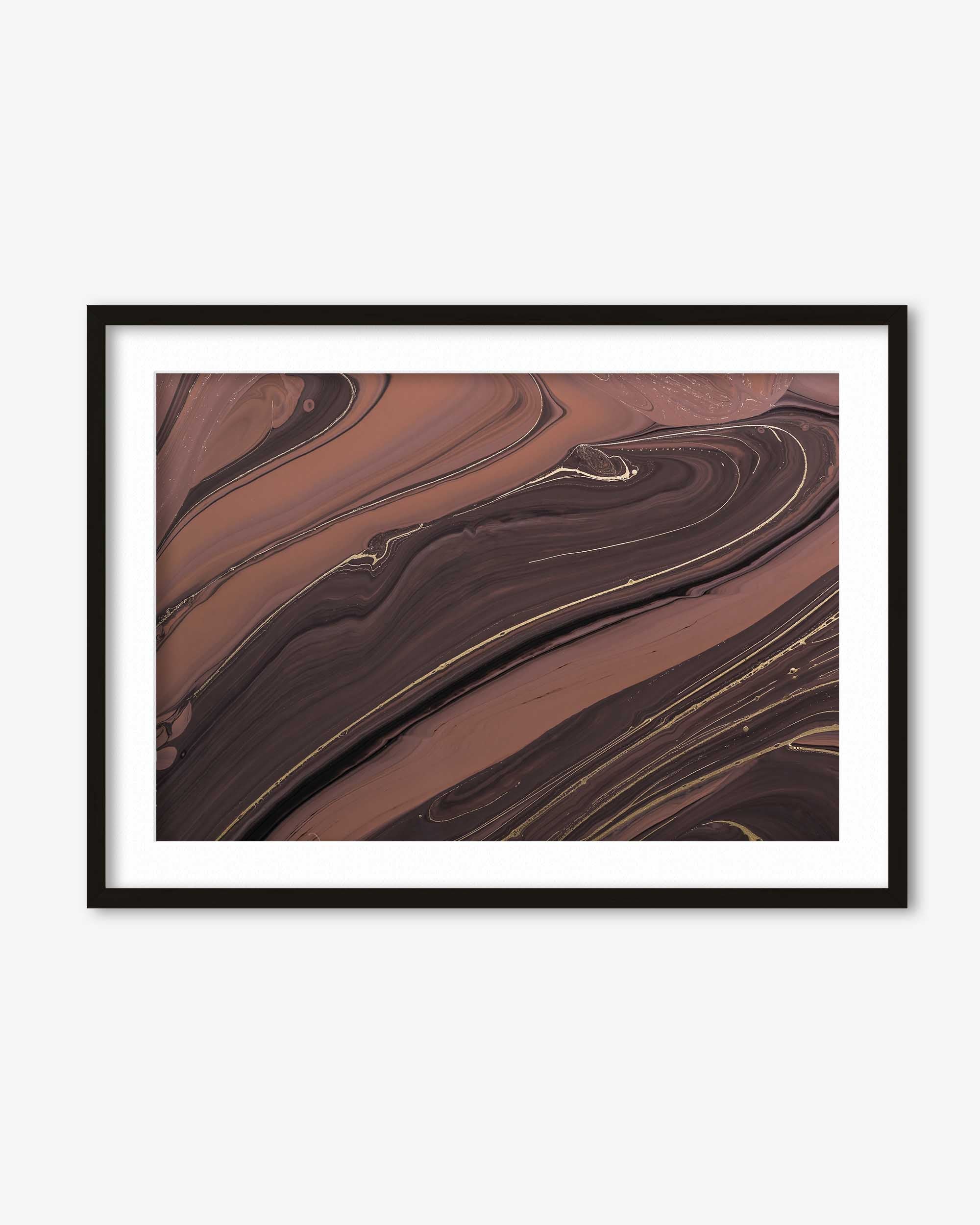 Mocha Marble II Wall Art Print