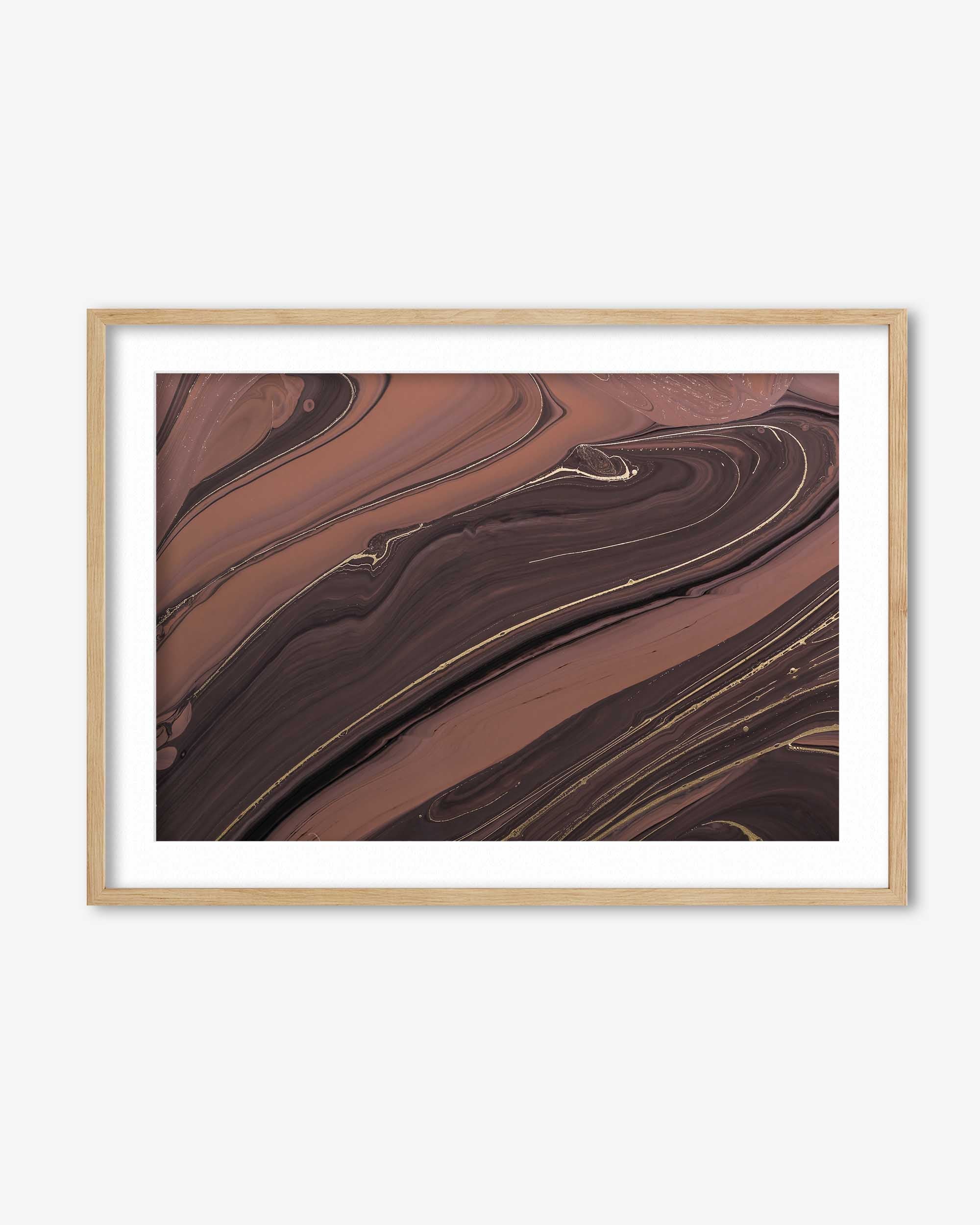 Mocha Marble II Wall Art Print