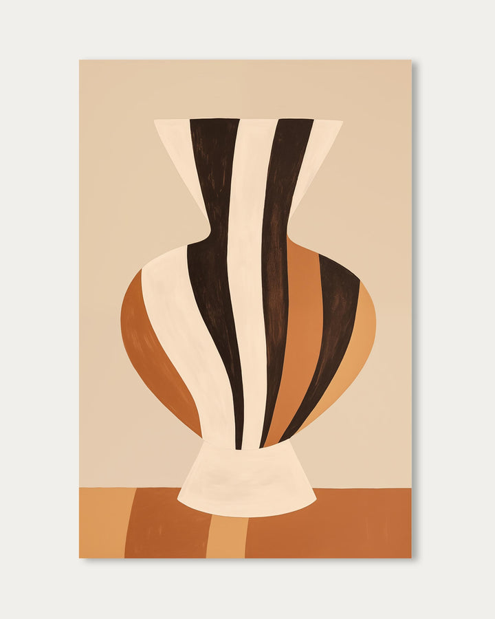 Stripes On Clay II Art Print