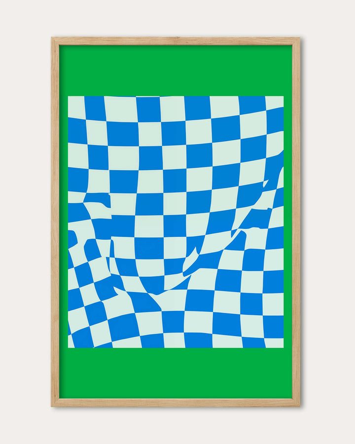 Checkmate Green Art Print