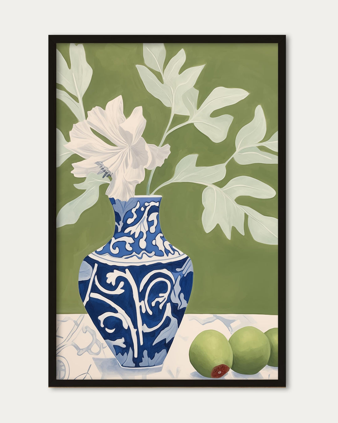 Porcelain Amongst The Olive Art Print