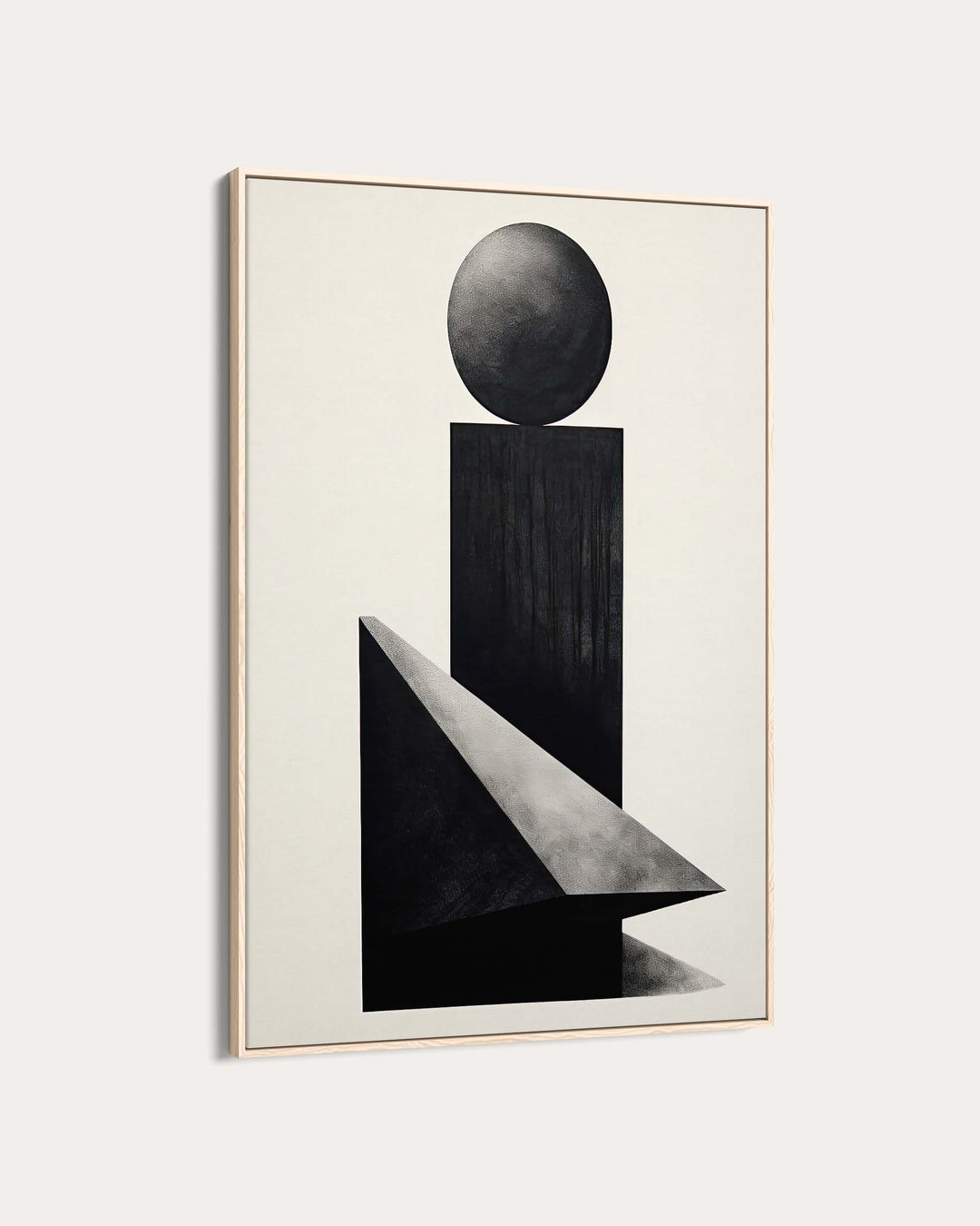 Mono Geometric Art Print