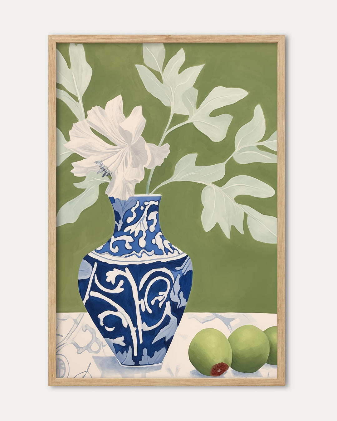 Porcelain Amongst The Olive Art Print