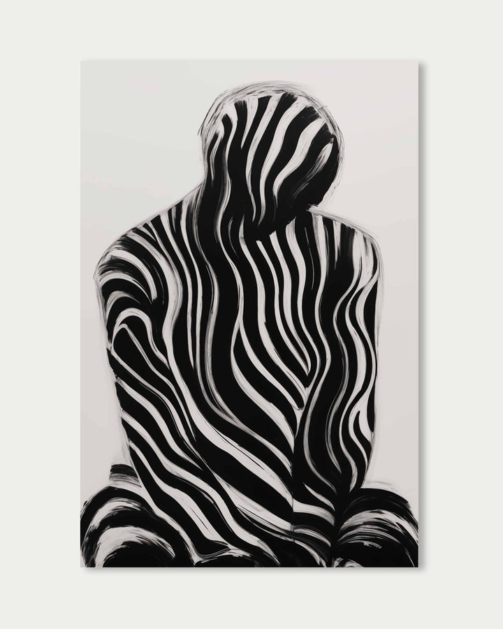 Monochrome Shadows III Art Print