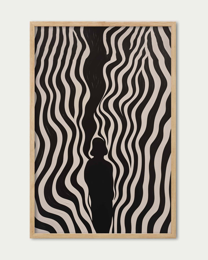 Monochrome Shadows V Art Print