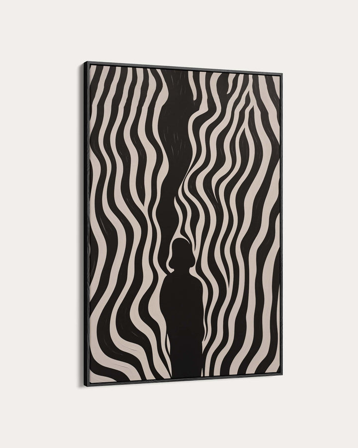 Monochrome Shadows V Art Print