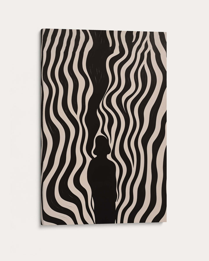 Monochrome Shadows V Art Print