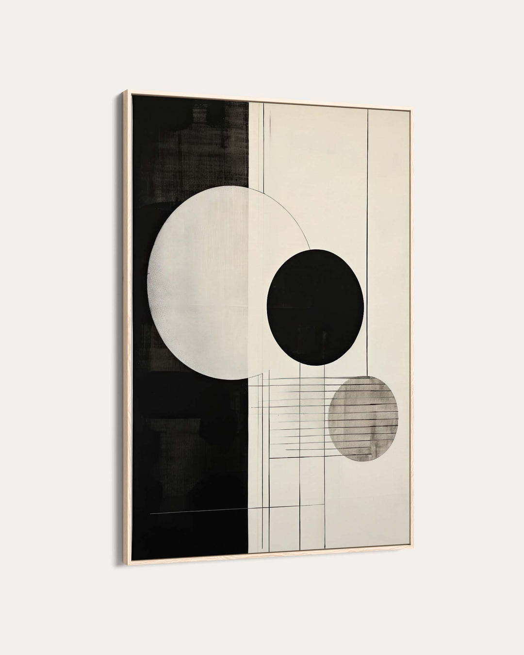 Mono Geometry Art Print