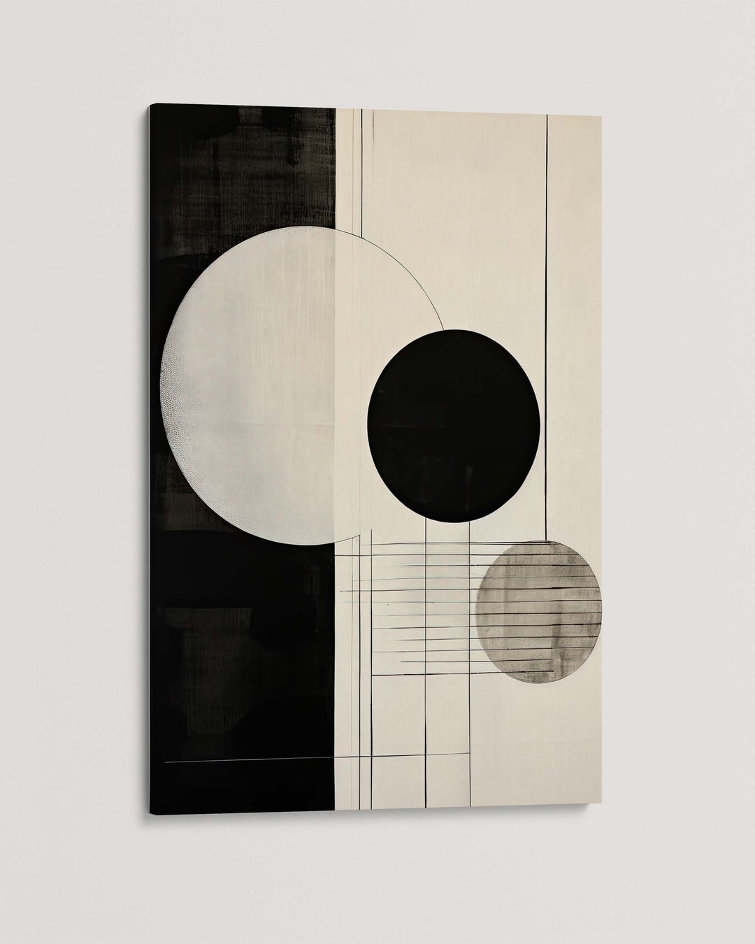 Mono Geometry Art Print