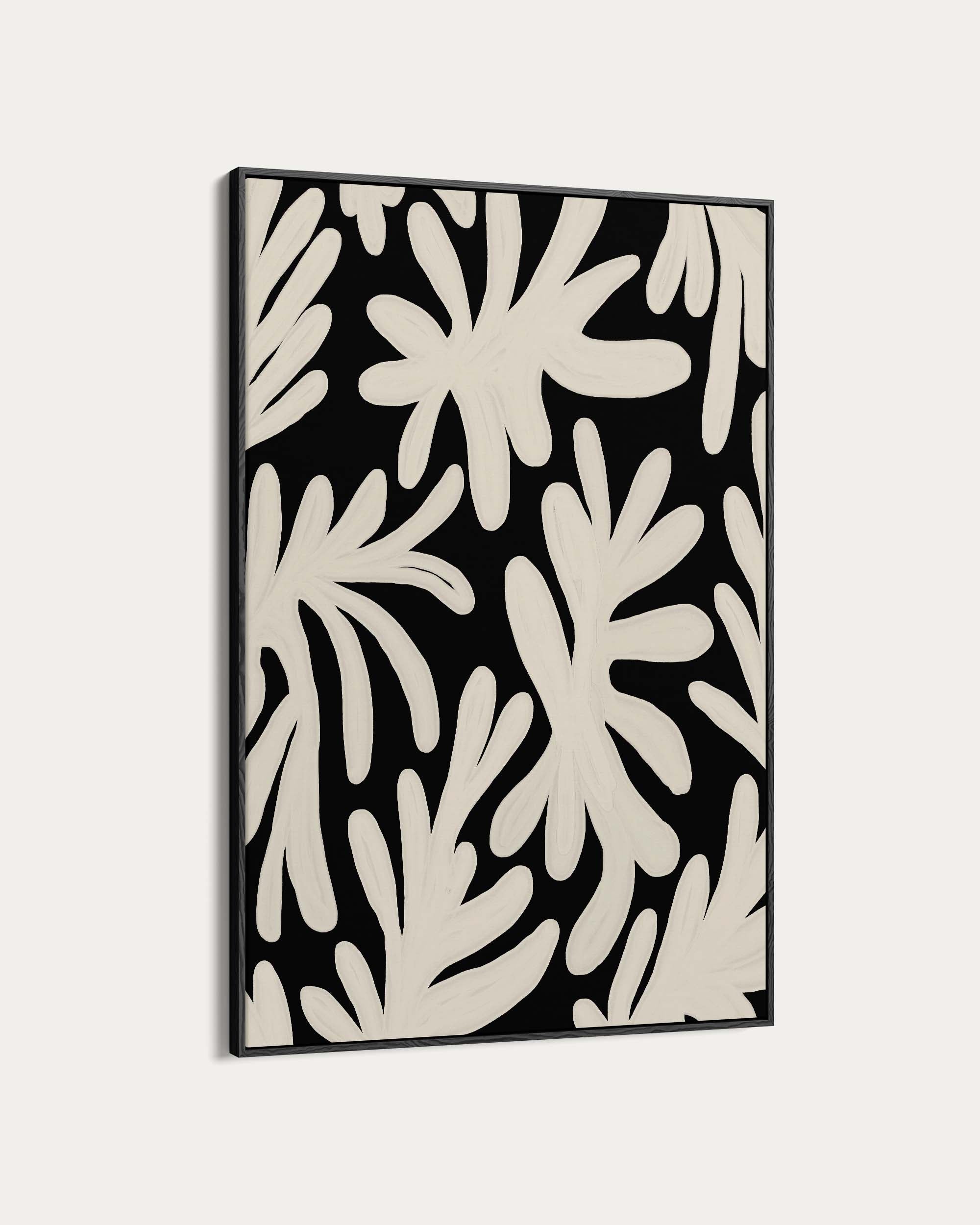 Black And White Floral Wall Art