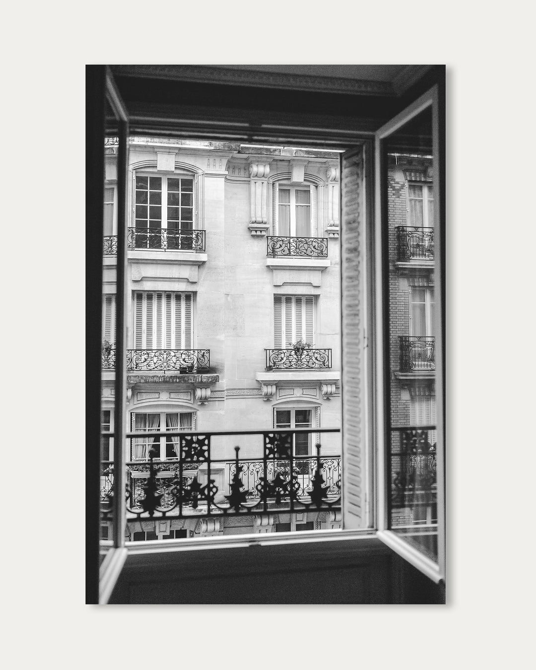 Paris Balcony Window Poster