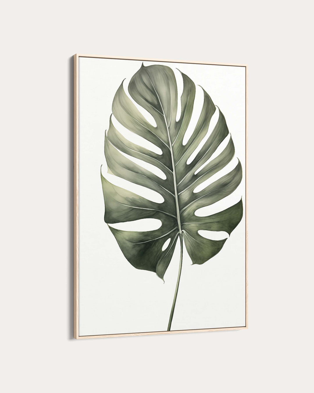 Monstera Leaf Wall Art Print