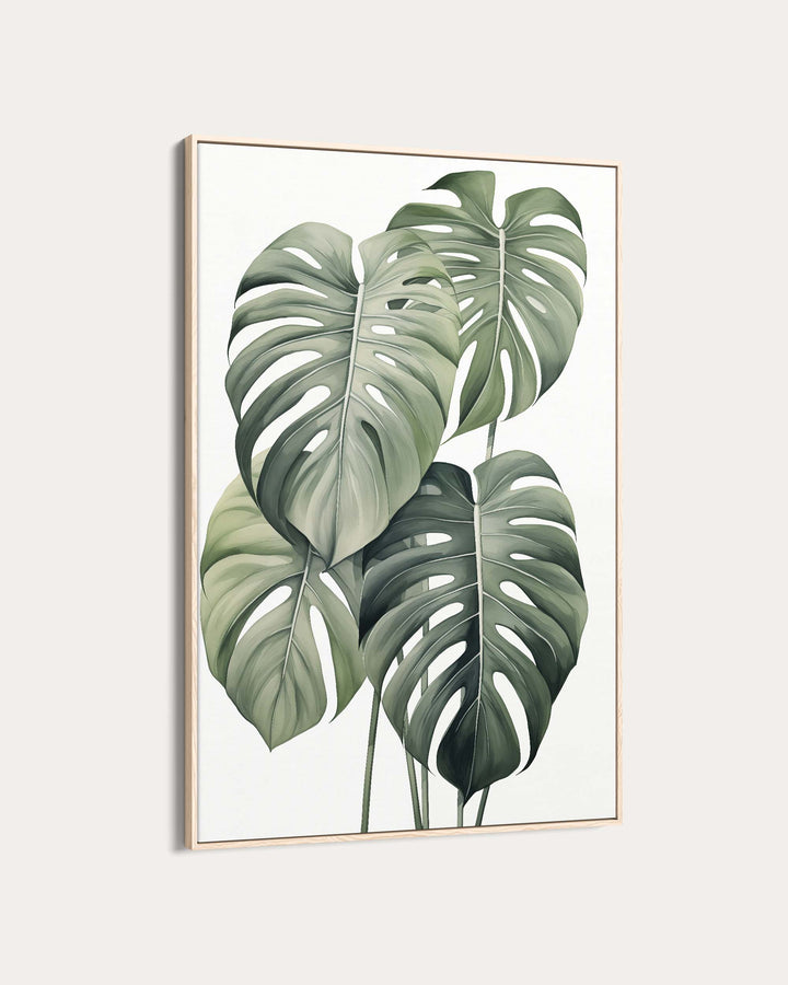 Monstera Leaves Wall Art Print