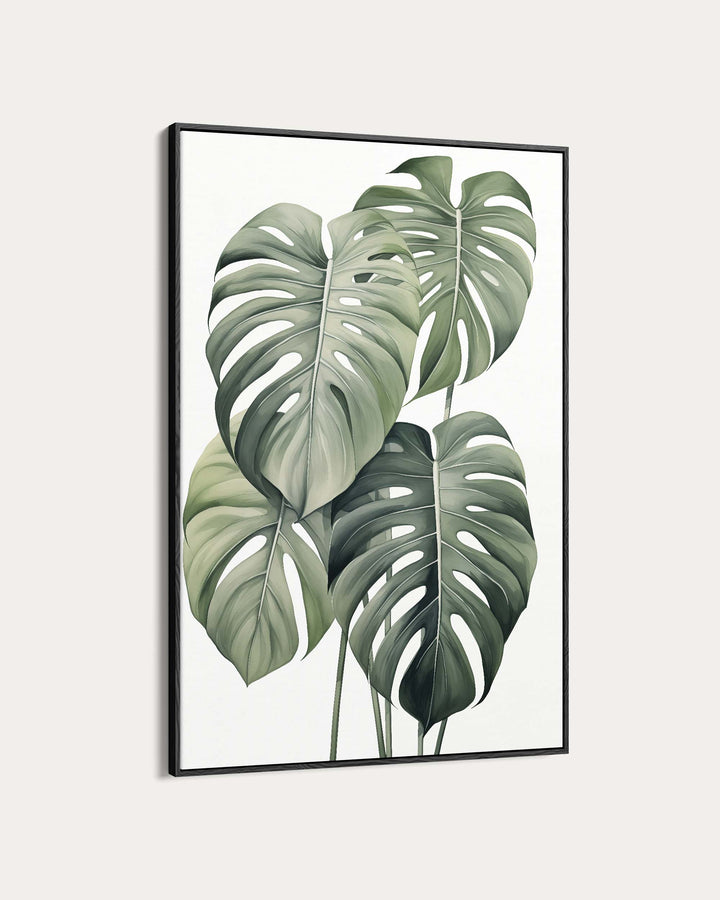 Monstera Leaves Wall Art Print