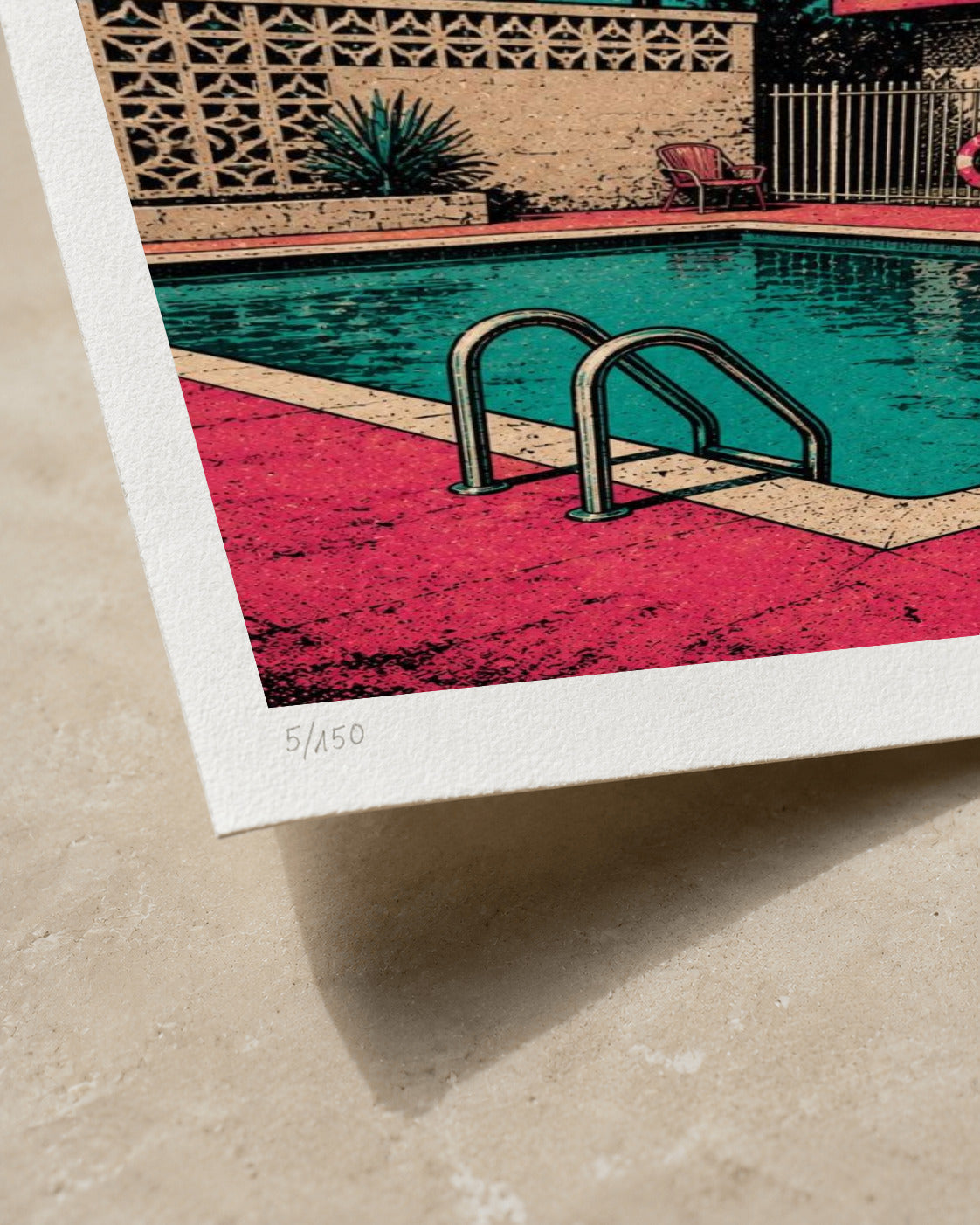 Motel Pool | Limited Edition Print — Close-up