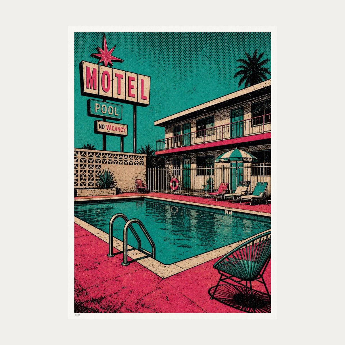 Motel Pool | Limited Edition Print — Print Only