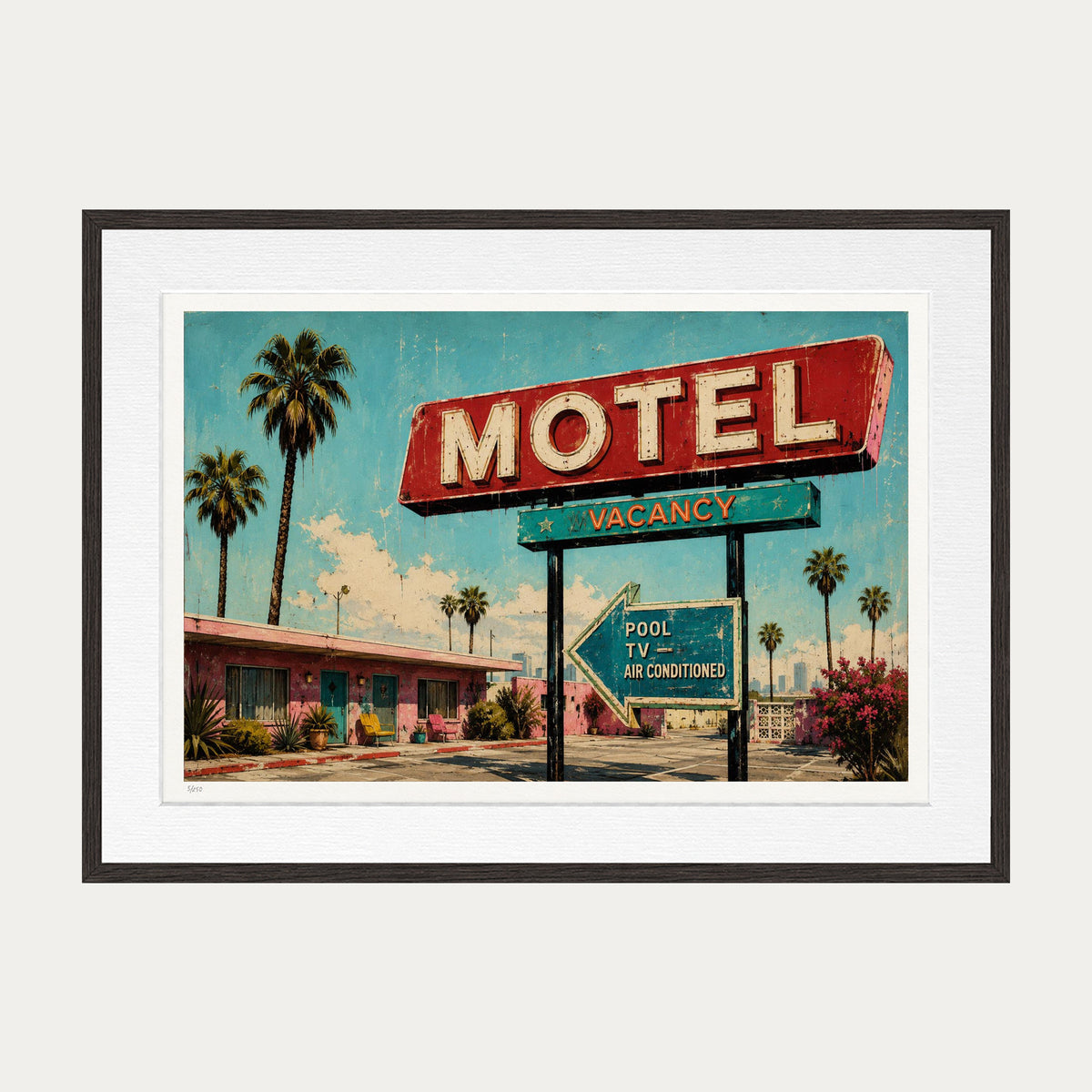 My Next Stop | Limited Edition Print — Brown Frame