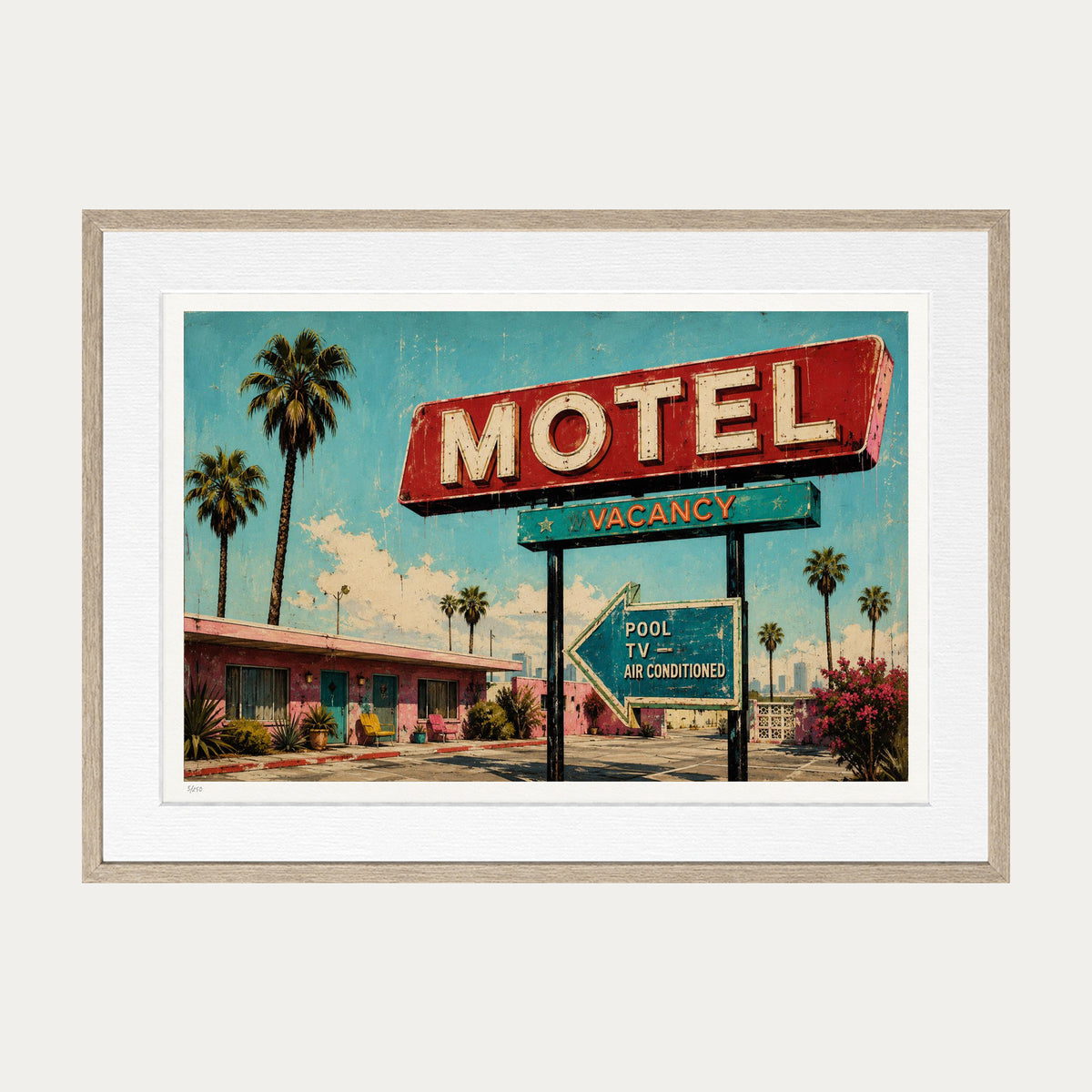 My Next Stop | Limited Edition Print — Oak Frame