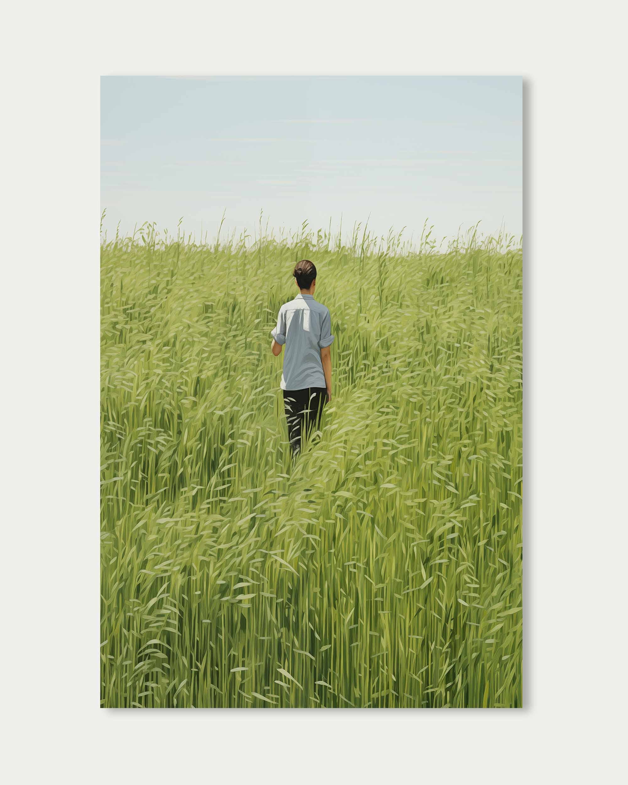 High Grass Wall Art Print