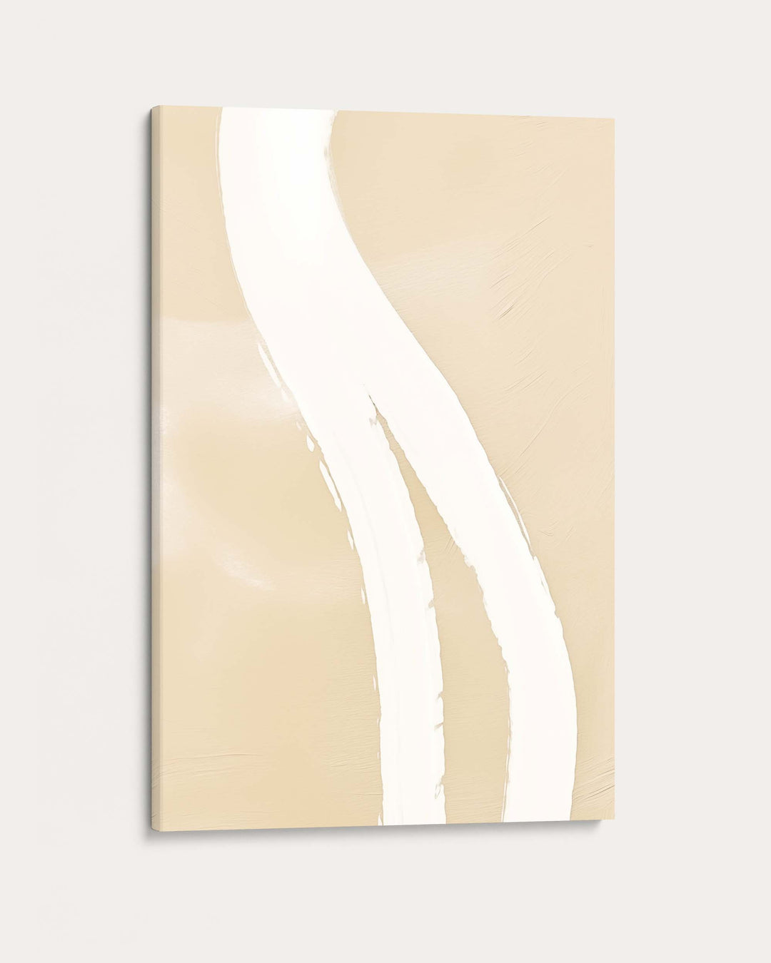White Brushstroke II Art Print
