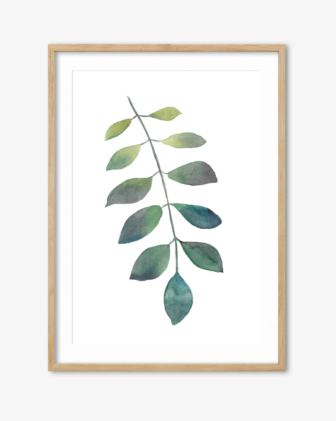 Dog Leaf Watercolour Art Print