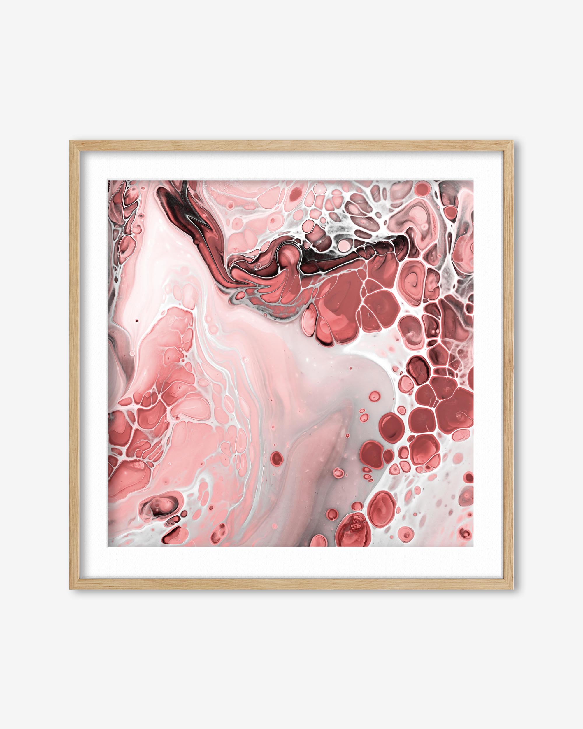 Pink Abstract Marble III Art Print