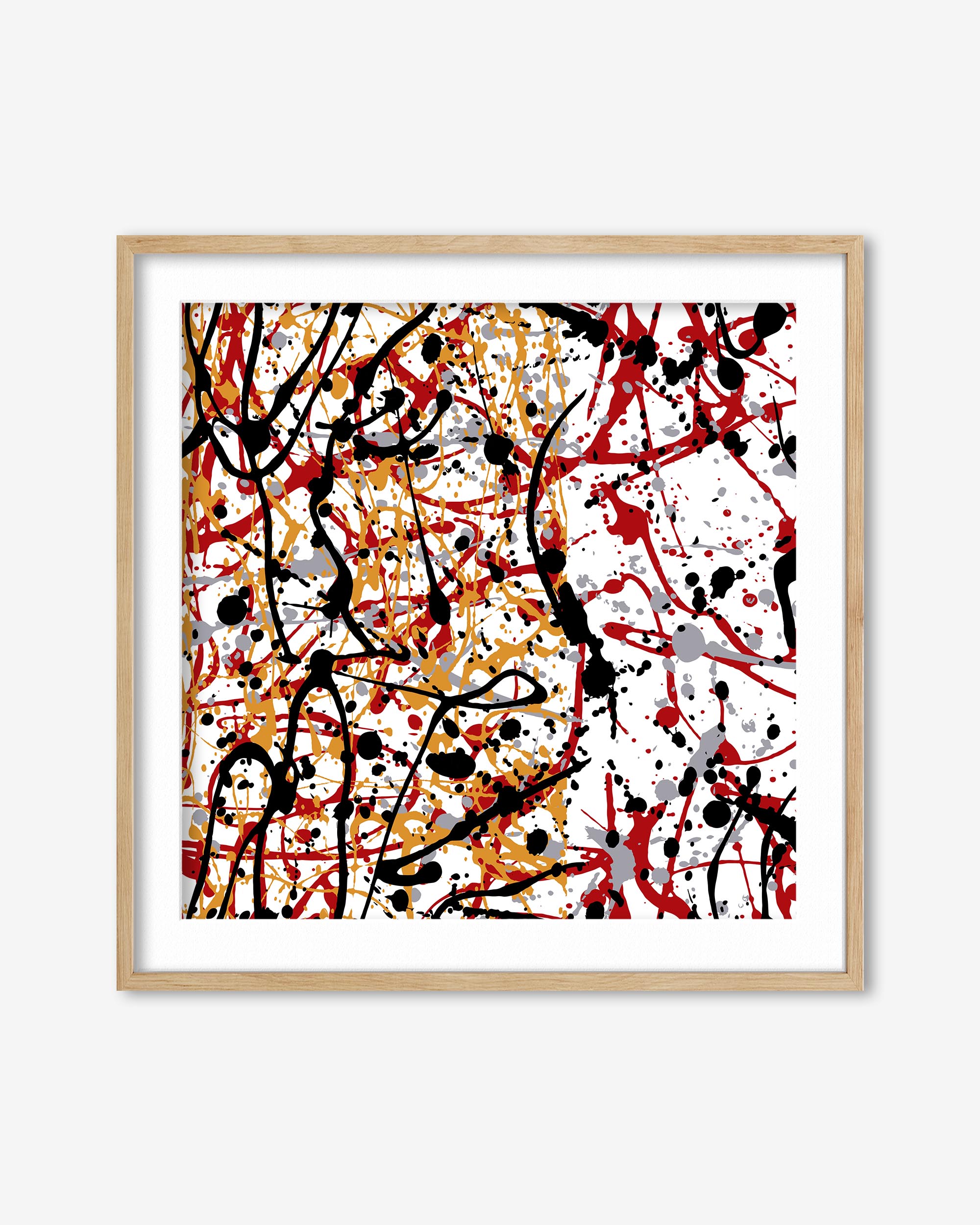 Abstract Splatter Art Print