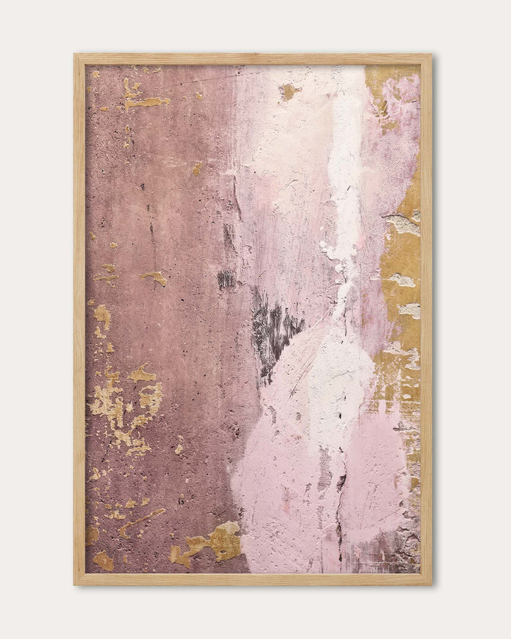 Rusty Pink Texture Wall Art Print