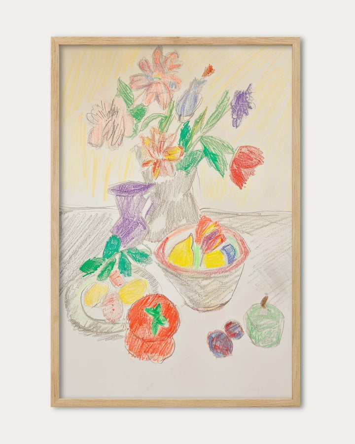 Colour Pencil Sketch Wall Art