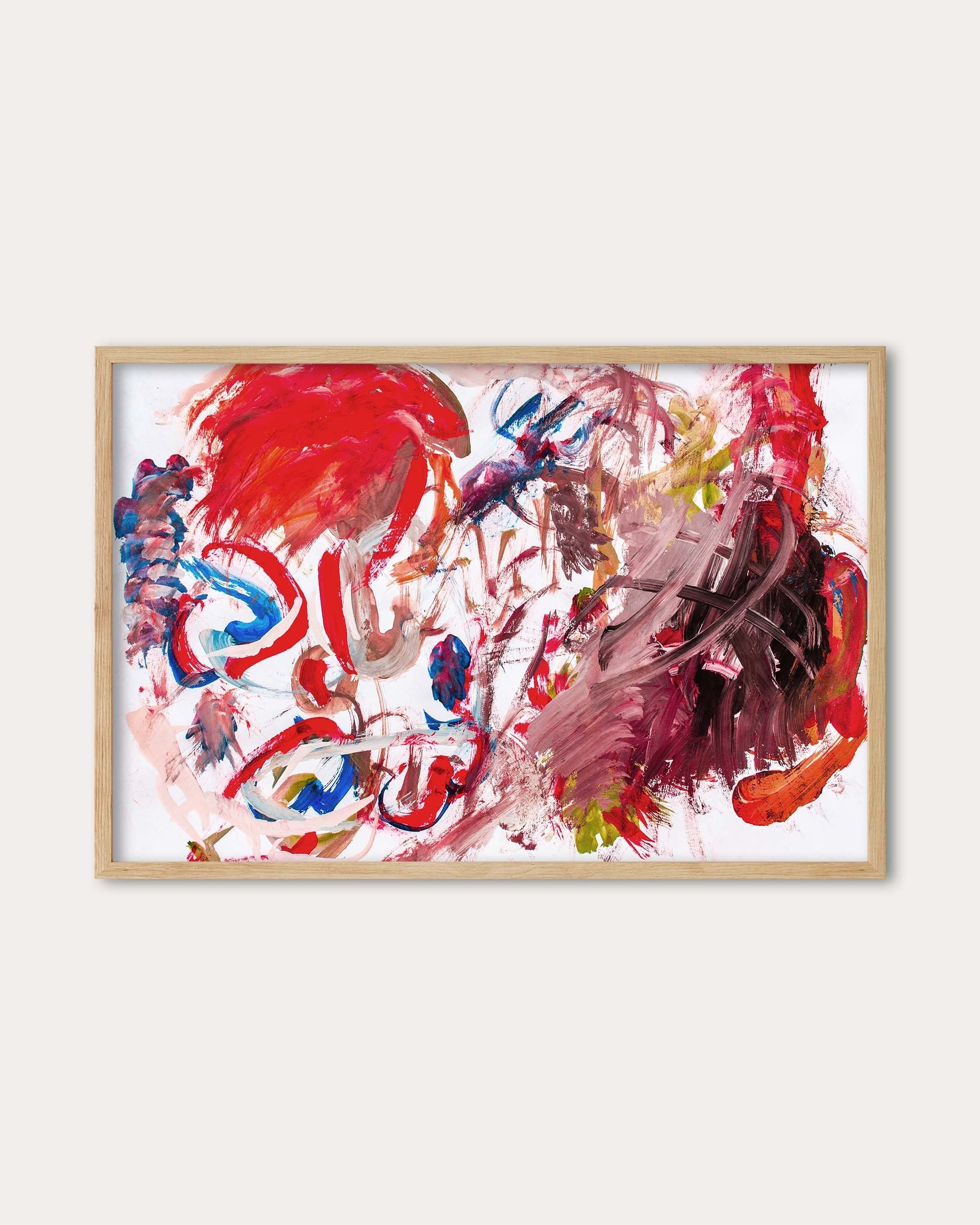 Abstract Brushstrokes II Wall Art Print