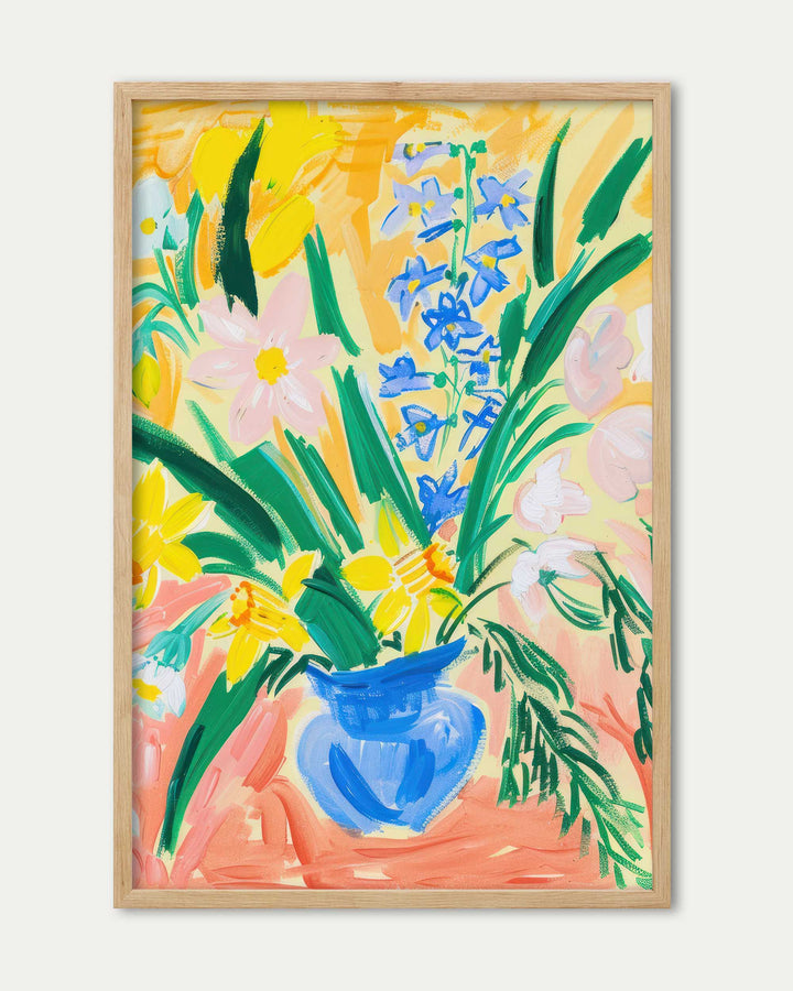 Abstract Flowers Wall Art