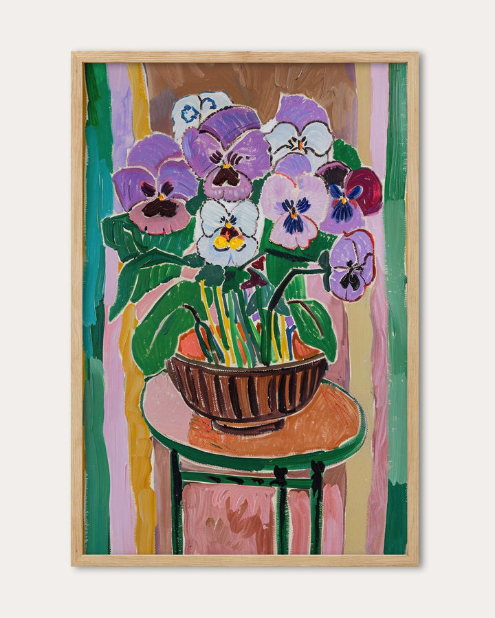 Vintage Flowers Sketch Wall Art