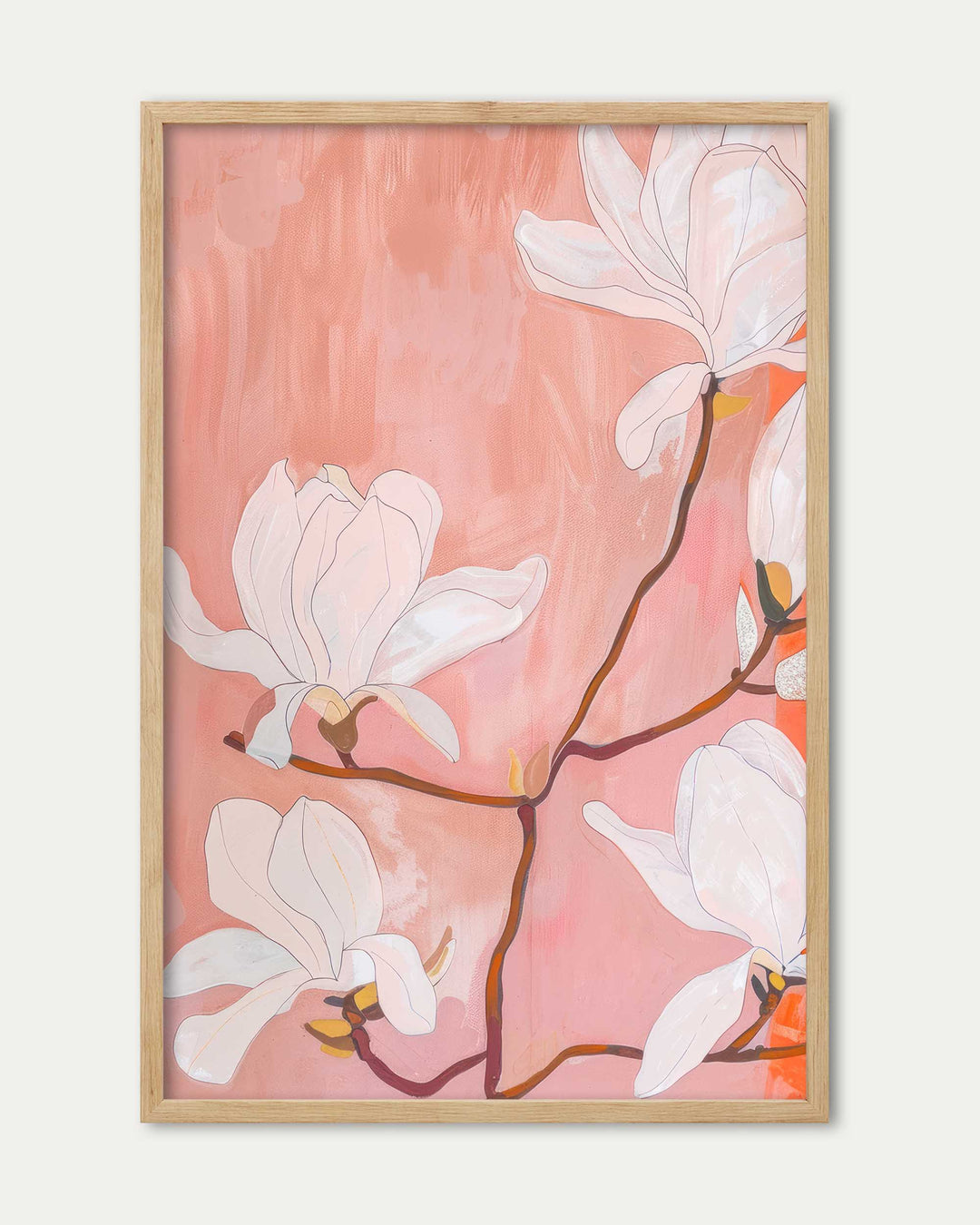 Japandi Flowers Wall Art