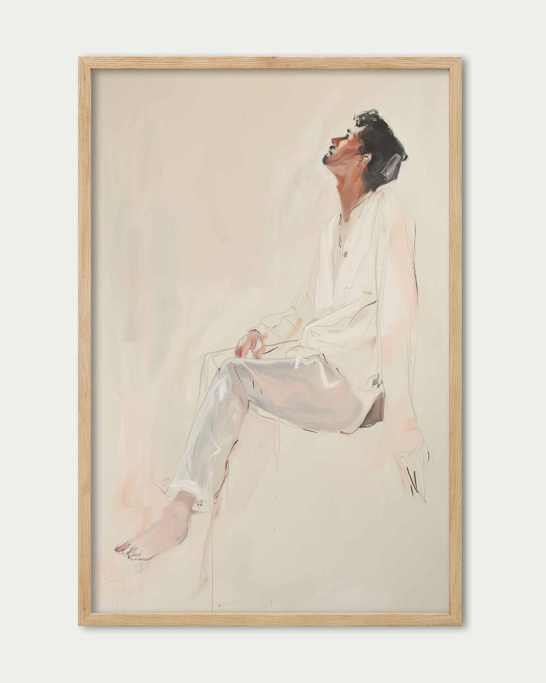 Figure Study Drawing Wall Art Print