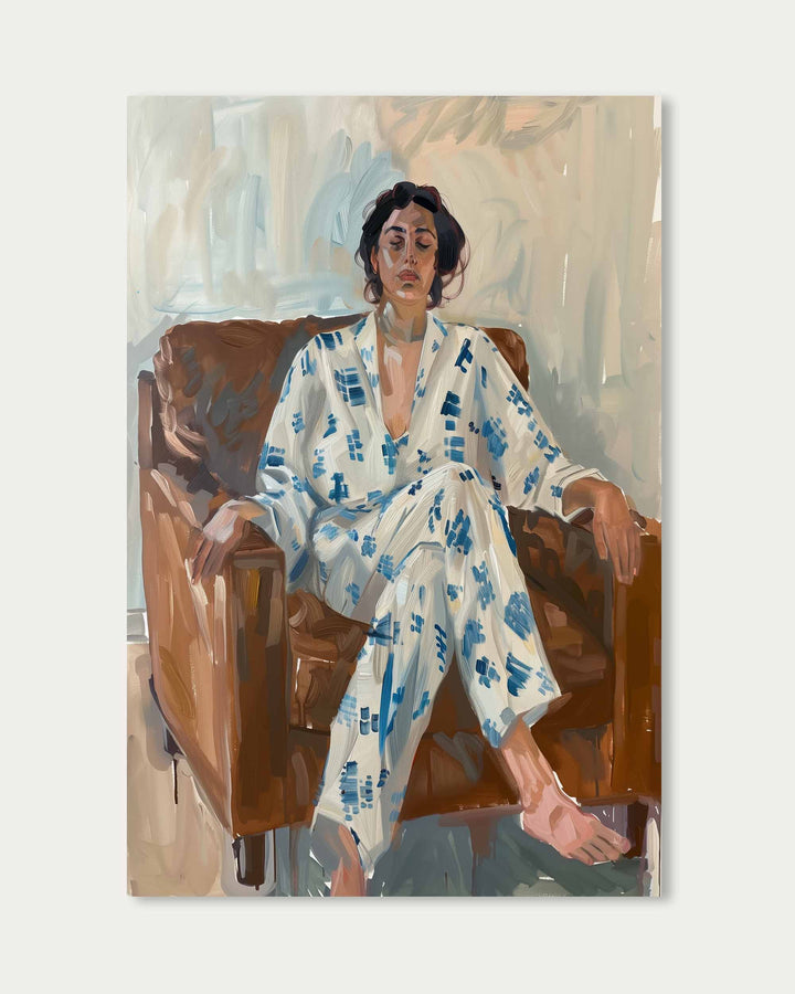 Silk On Leather Wall Art