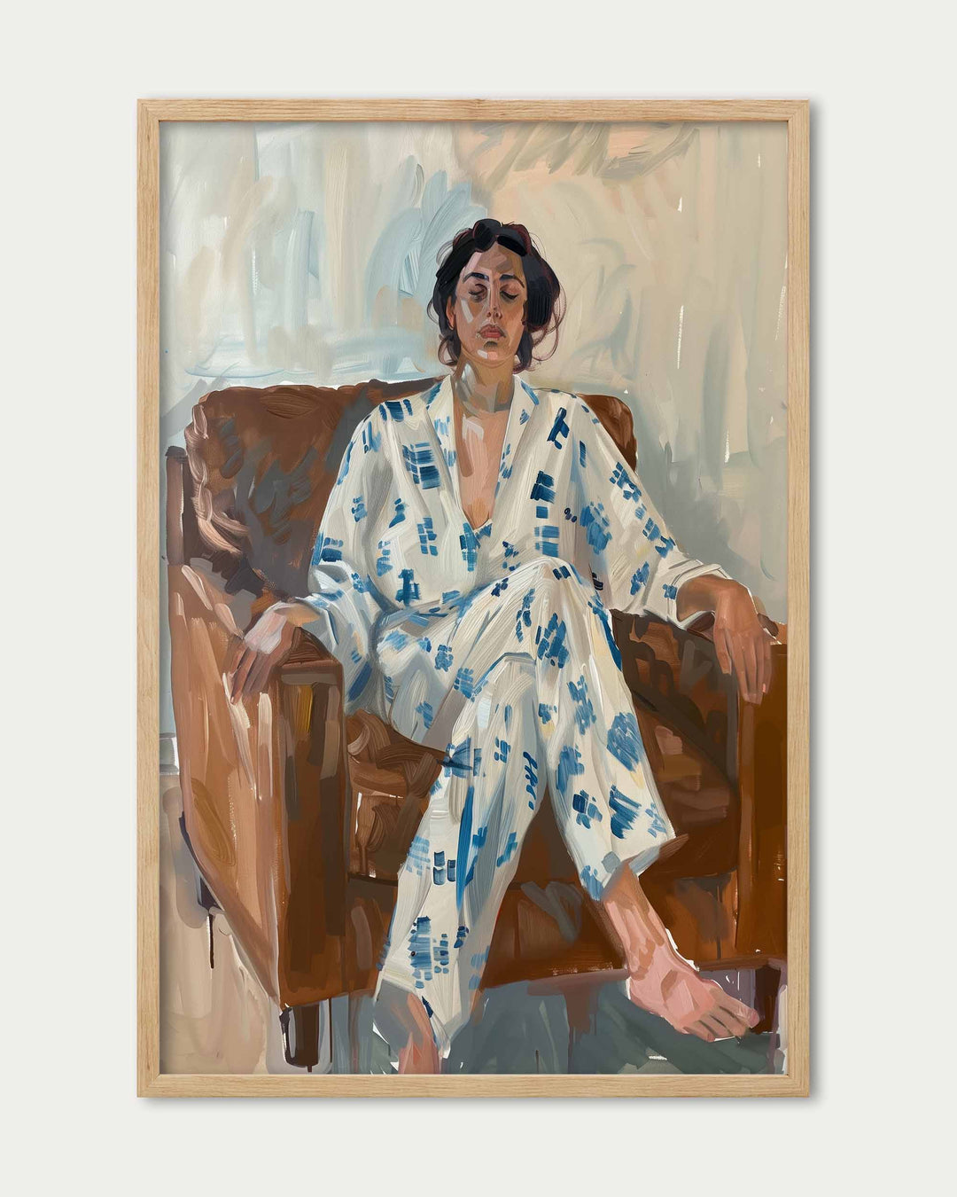 Silk On Leather Wall Art