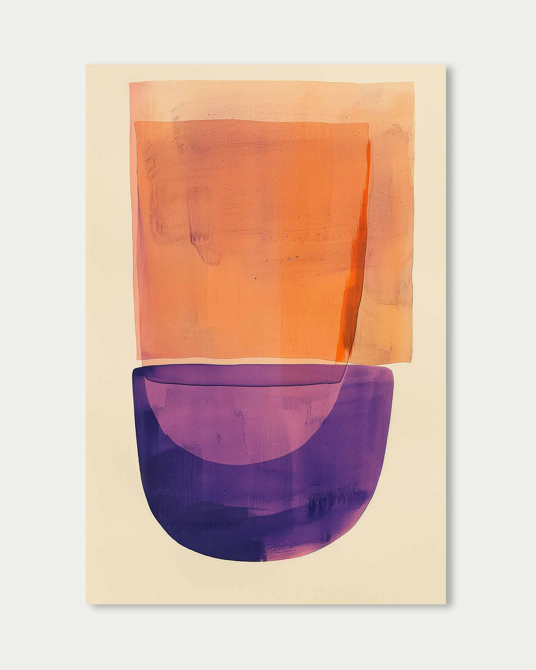 Orange And Purple Wall Art