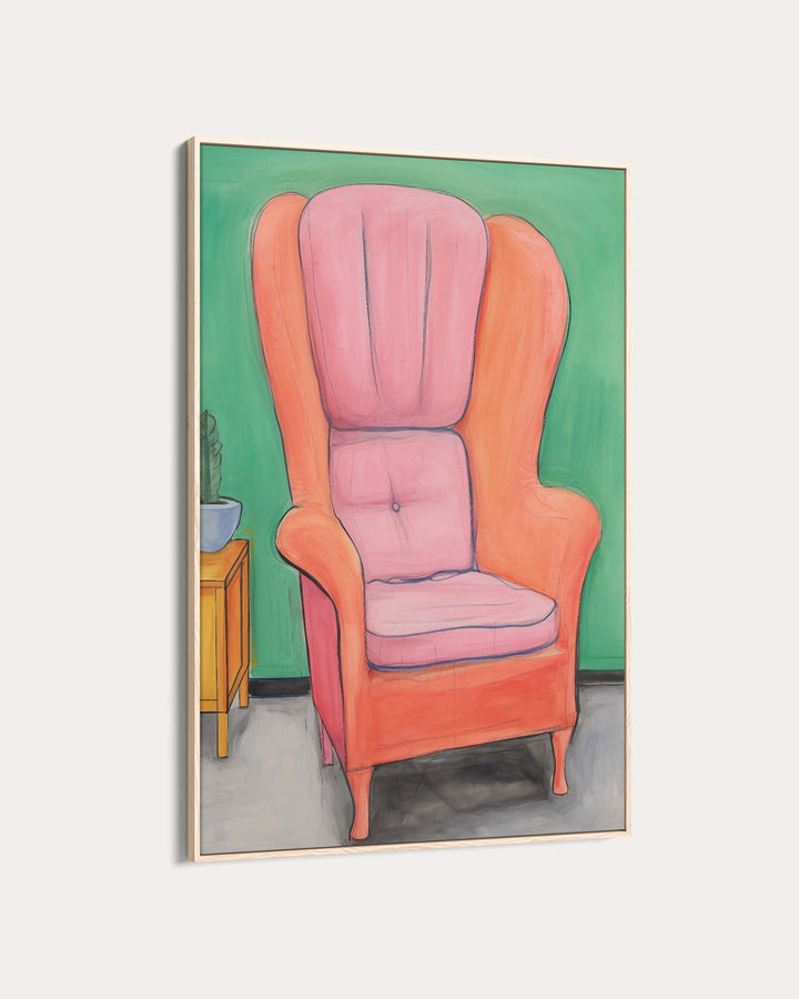 Orange Chair Wall Art