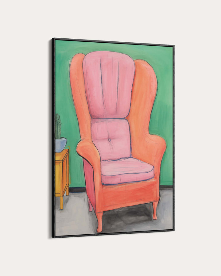 Orange Chair Wall Art