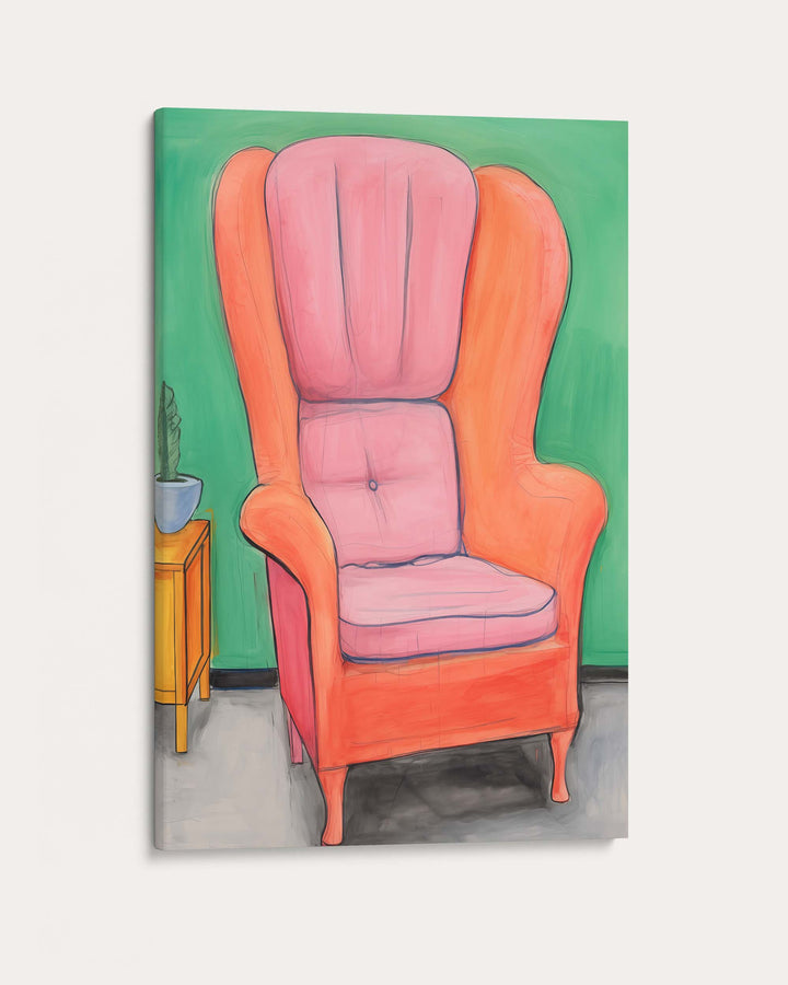 Orange Chair Wall Art