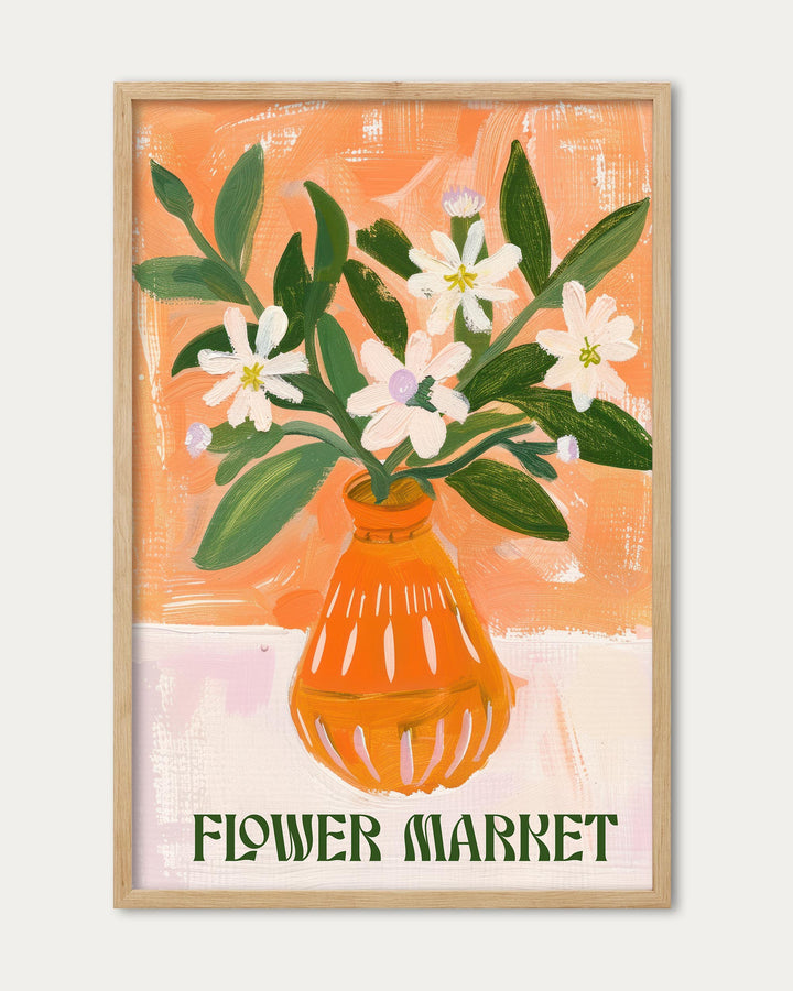 Flower Market Art Print