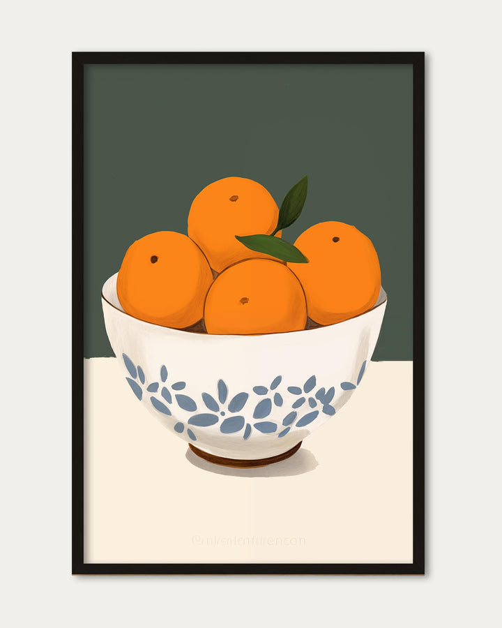 Orange Bowl Art Print