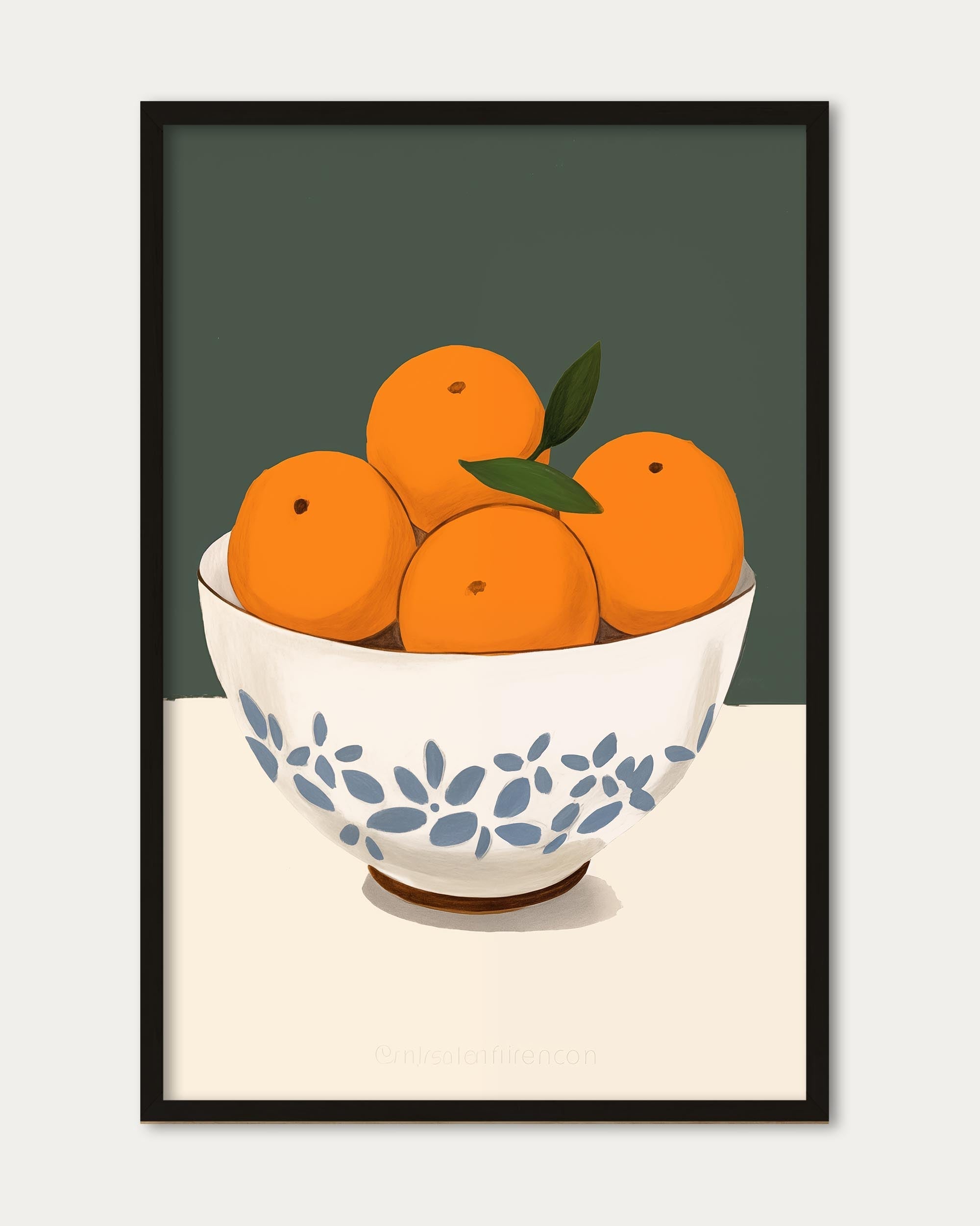 Orange Bowl Art Print