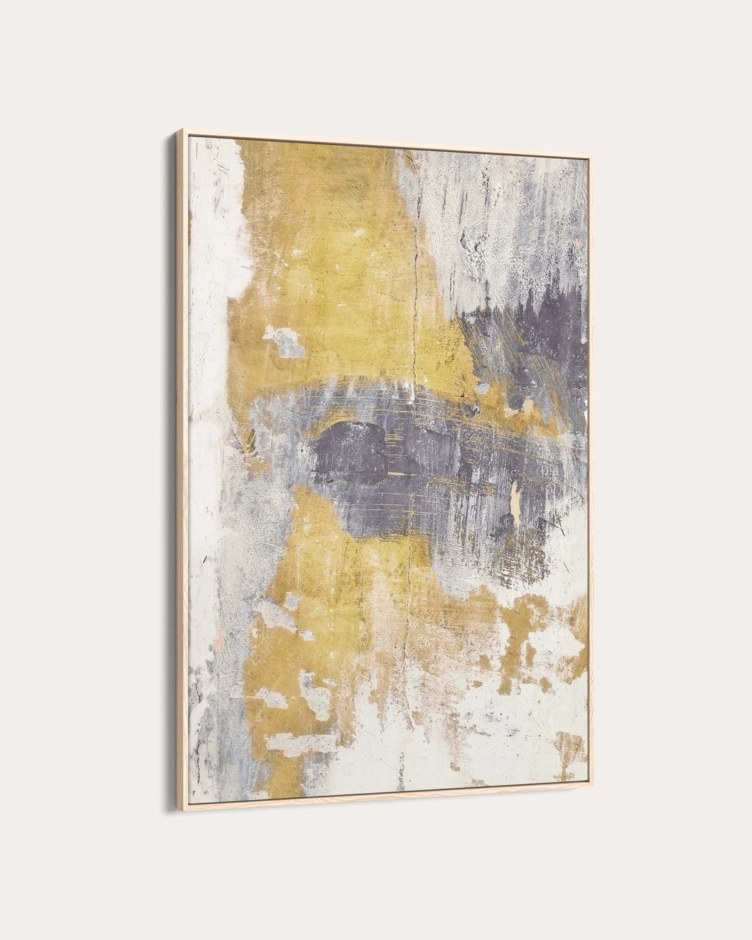 Gold & Grey Texture Wall Art Print